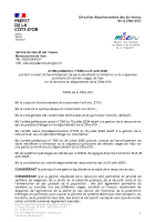 Arrêté préfectoral portant constat de franchissement de seuils du 27 août 2025
