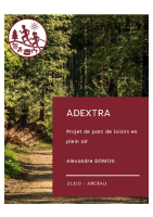 Présentation du projet du parc de loisirs